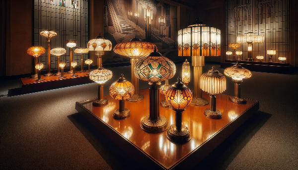 Lampes Schneider style art déco 1930